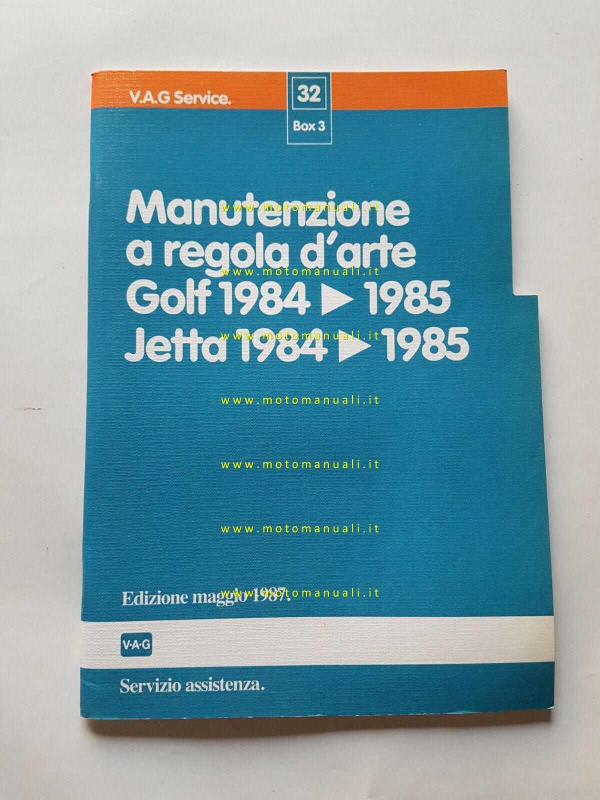 Volkswagen Golf - Jetta manuale officina manutenzione 1984-85 originale