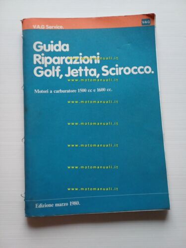 Volkswagen Golf Jetta Scirocco 1980 manuale officina motori 1.5 - …