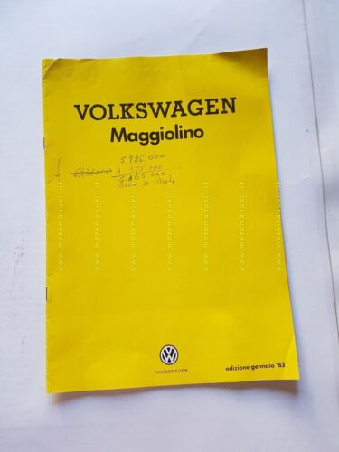 Volkswagen Maggiolino 1983 depliant originale italiano auto brochure