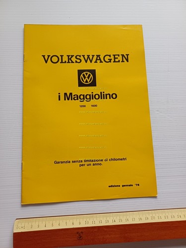 Volkswagen Maggiolino modelli 1976 depliant italiano originale