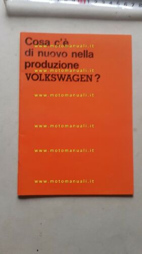 Volkswagen Maggiolino nuovi modelli 1965 depliant originale ITALIANO brochure