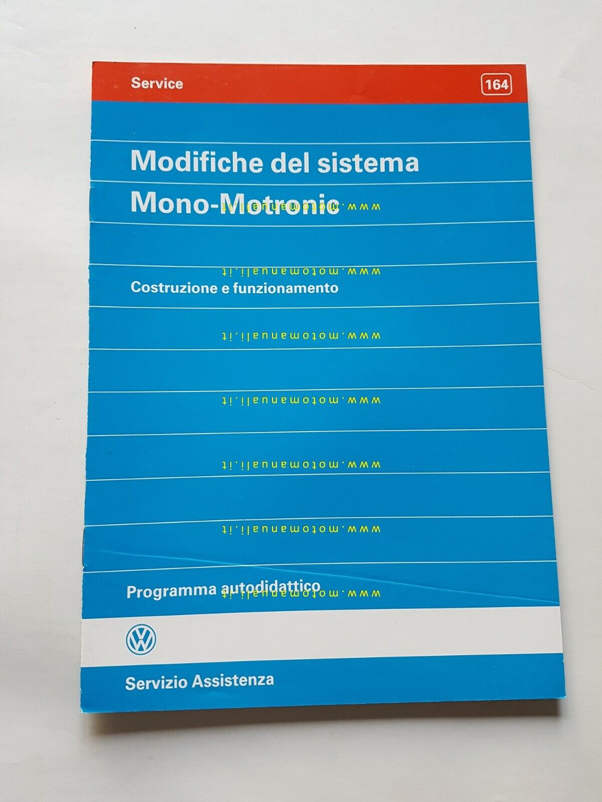 Volkswagen manuale officina descrizione modifiche Mono-Motronic ed.1994