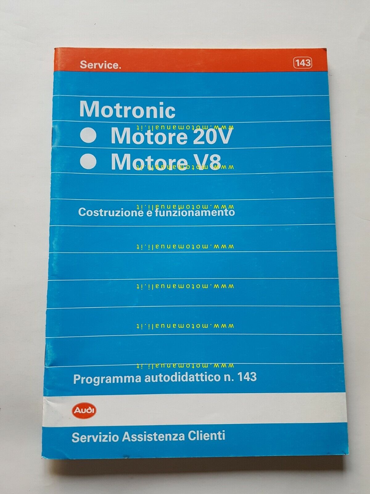 Volkswagen manuale officina descrizione motori V8 - 5 cilindri 20v …