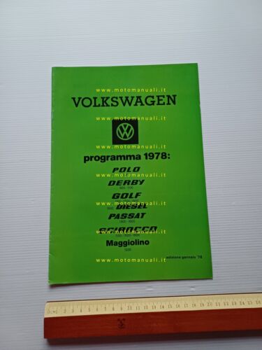 Volkswagen modelli 1976 Maggiolino Golf Scirocco etc depliant italiano originale