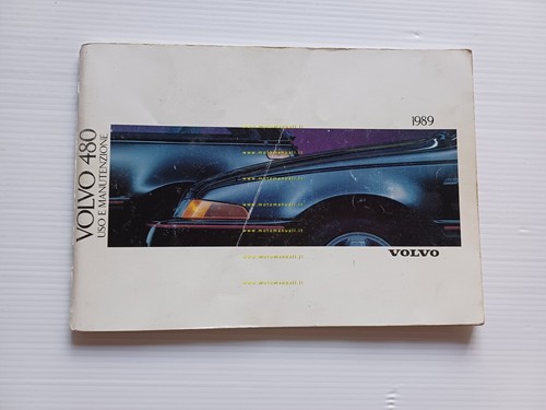 Volvo 480 ES 1989 manuale uso manutenzione libretto italiano originale
