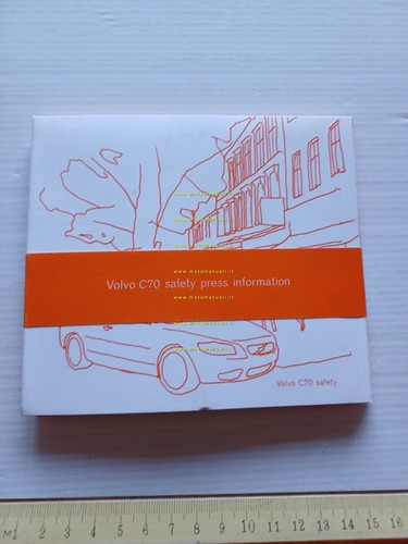 Volvo C70 Safety 2005 cartella stampa presentazione originale testo inglese