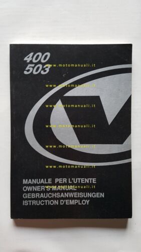 VOR 400 - 503 SM 2001 manuale uso manutenzione + …