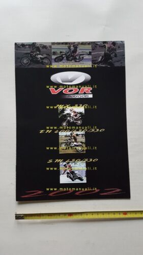 VOR produzione modelli moto 2002 depliant originale italiano