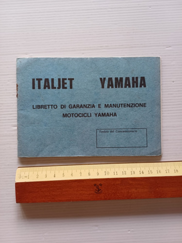 Yamaha - Italjet libretto tessera garanzia originale italiano anni 70