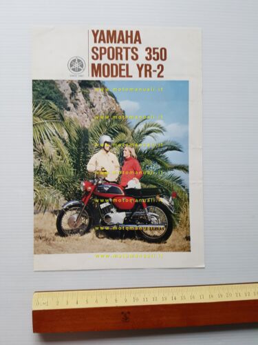 Yamaha 350 YR-2 1968 depliant originale inglese