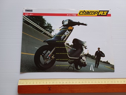 Yamaha Champ RS 50 scooter 1989 depliant GIAPPONESE originale