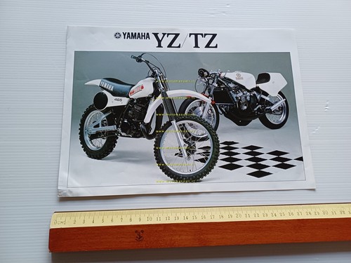 Yamaha Competition 1980 modelli competizione TZ YZ depliant italiano originale
