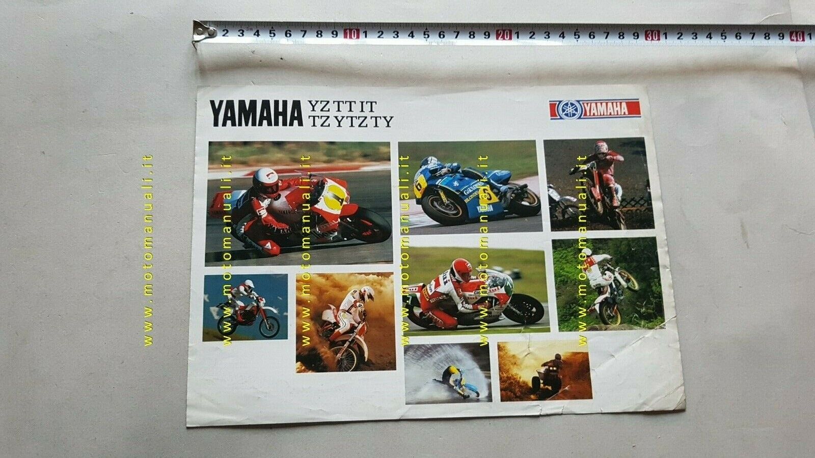 Yamaha Competition modelli moto Corsa TZ YZ 1986 depliant originale …