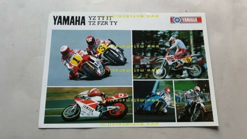 Yamaha Competition modelli moto Corsa TZ YZ 1988 depliant originale …