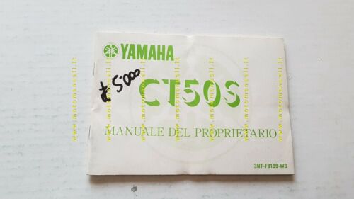 YAMAHA CT 50 S 3NT scooter 1990 manuale uso originale …