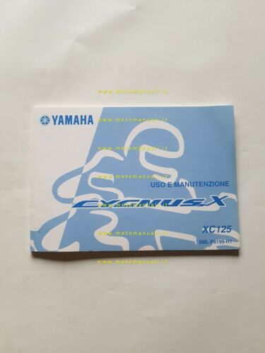 Yamaha Cygnus XC 125 2004 manuale uso manutenzione ITALIANO libretto …