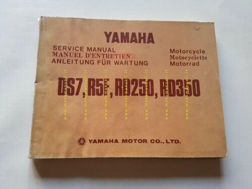 Yamaha DS7 - R5F - RD 350-250 1973 manuale officina …