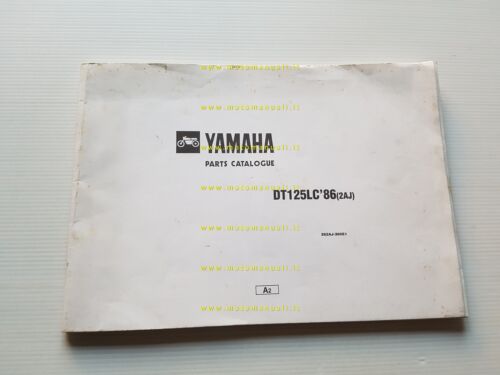 Yamaha DT 125 LC 2AJ 1986 catalogo ricambi originale spare …