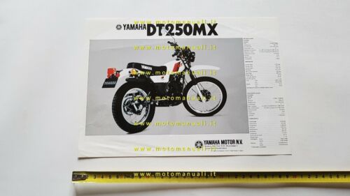 Yamaha DT 250 - 175 MX 1981 depliant DEUTSCH FRENCH …
