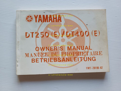 Yamaha DT 250 - DT 400 (E) 1M1 1977 manuale …
