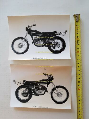 YAMAHA DT3 250 Trail 1973 lotto 2 foto cartella stampa …