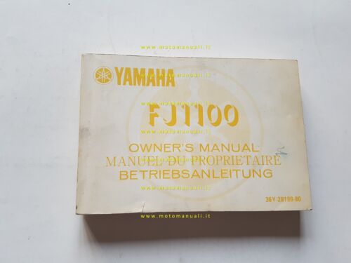 Yamaha FJ 1100 36Y 1983-84 manuale uso manutenzione originale