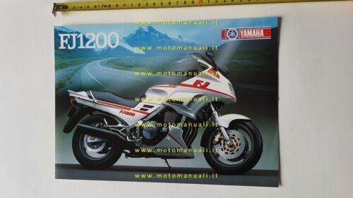 Yamaha FJ 1200 1988 depliant MOTO originale brochure ITALIANO