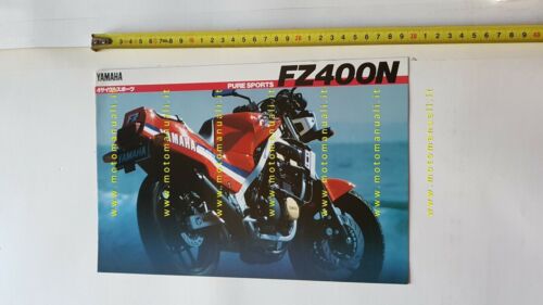 Yamaha FZ 400 N 1985 depliant Giapponese Moto ORIGINALE brochure