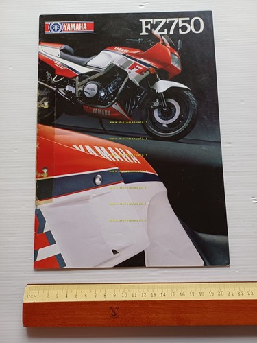 Yamaha FZ 750 1986 depliant originale moto ITALIANO brochure