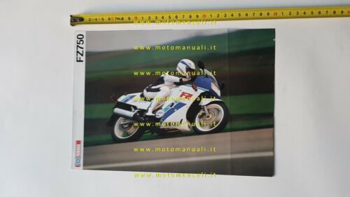 Yamaha FZ 750 1989 depliant originale moto ITALIANO brochure