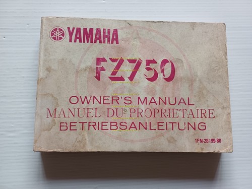 Yamaha FZ 750 1FN 1984-85 manuale uso manutenzione libretto istruzioni …