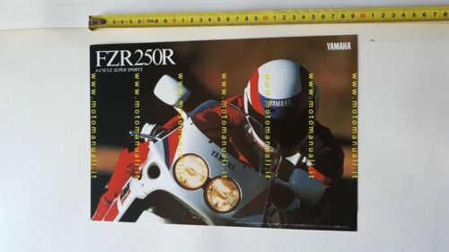 Yamaha FZR 250 R 1989 depliant Giapponese Moto ORIGINALE brochure