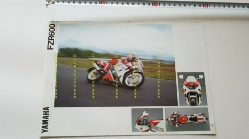Yamaha FZR 600 1992 depliant moto originale italiano motorcycle brochure