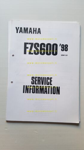 Yamaha FZS 600 1998 Service Information manuale officina italiano originale