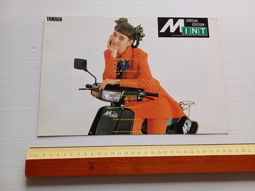 Yamaha Mint 50 1989 scooter depliant GIAPPONESE originale
