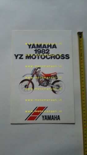 Yamaha modelli Cross 1982 depliant originale ENGLISH moto brochure