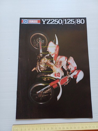 Yamaha Motocross modelli YZ 80 125 250 1987 depliant italiano …