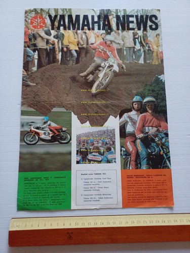 Yamaha News produzione modelli 1973 depliant originale italiano