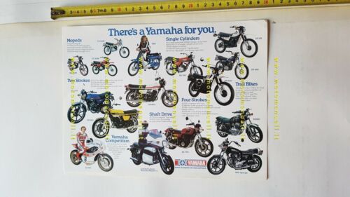Yamaha produzione modelli 1979 depliant inglese originale brochure