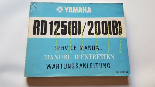 Yamaha RD 125 B - RD 200 B 1974 manuale …