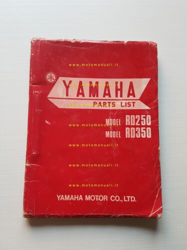 Yamaha RD 350 - RD 250 1972-73 catalogo ricambi originale …