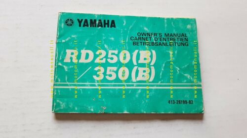 YAMAHA RD 350-250 B 1974 manuale uso manutenzione originale MOTO …