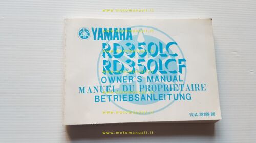 Yamaha RD 350 LC- RD 350 LCF 1UA 1986 manuale …