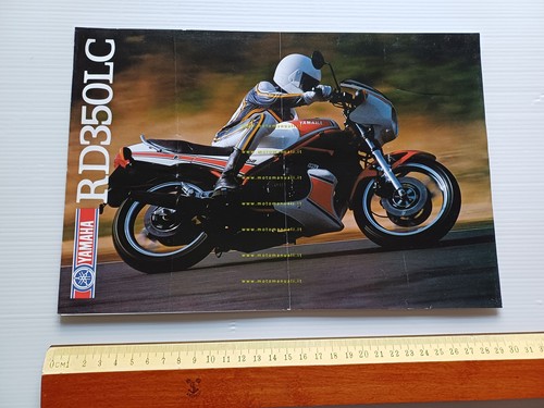 Yamaha RD 350 LC 1983 depliant moto ITALIANO originale brochure