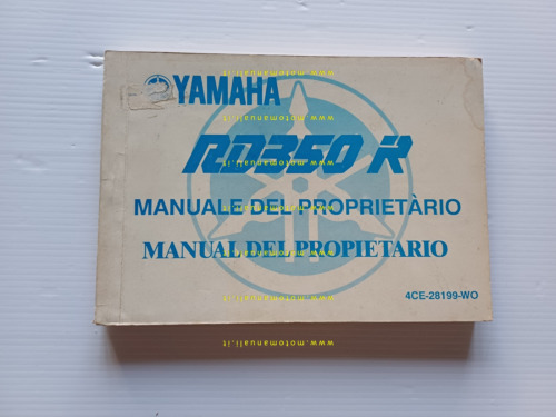 Yamaha RD 350 R 4CE 1991 manuale uso manutenzione italiano …