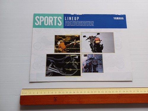 Yamaha Sports Line up produzione moto 1990 depliant GIAPPONESE originale