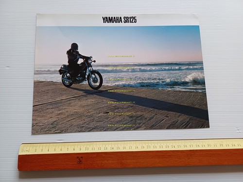 Yamaha SR 125 1981 depliant GIAPPONESE originale