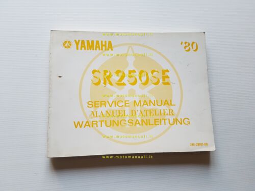 Yamaha SR 250 SE 3Y8 1980 manuale officina originale