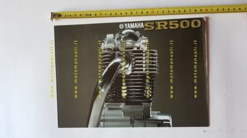 Yamaha SR 500 1978 depliant moto italiano originale motorcycle brochure