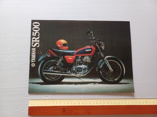 Yamaha SR 500 1979 depliant originale SENZA TESTO NO TEXT